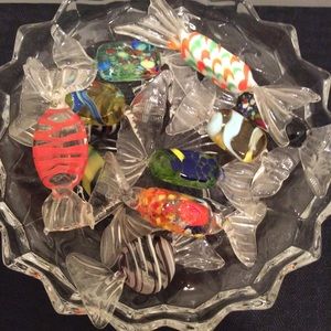 Murano Italian Glass Twist Candy (11 pieces) ( NEW PRICE)